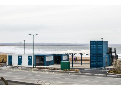 Shipping Container Conversions Redcar Beach Base - community hub project