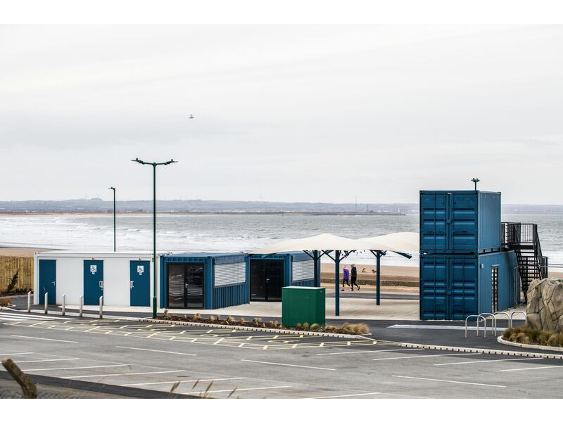 Shipping Container Conversions Redcar Beach Base - community hub project click to zoom image