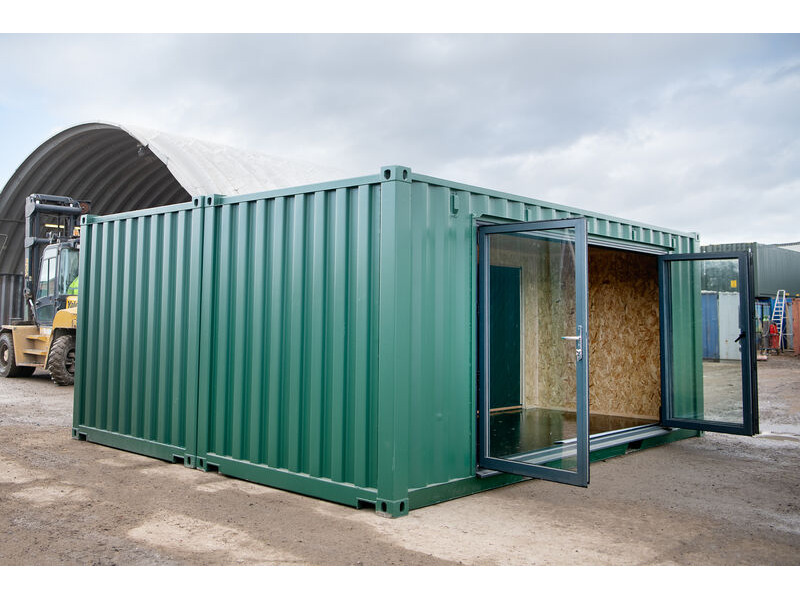 Shipping Container Conversions 2 x 20ft joined up water sports equipment store click to zoom image
