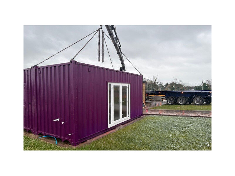 Shipping Container Conversions 20ft x 24ft StudyBox® classroom with ...