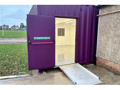 Shipping Container Conversions 20ft x 24ft StudyBox[REG] classroom with patio doors click to zoom image