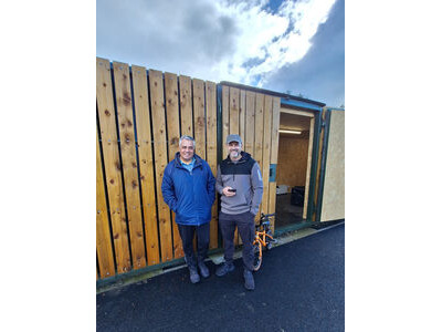 Shipping Container Conversions 30ft kiosk cafe, 40ft bike workshop, 40ft bike store click to zoom image