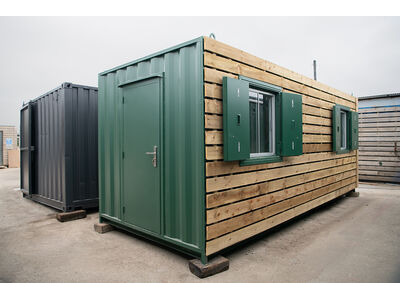 Shipping Container Conversions 20ft ModiBox[REG] partitioned office click to zoom image