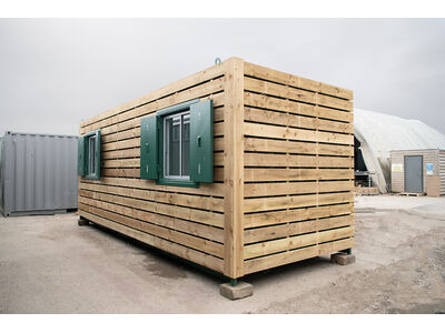 Shipping Container Conversions 20ft ModiBox[REG] partitioned office click to zoom image