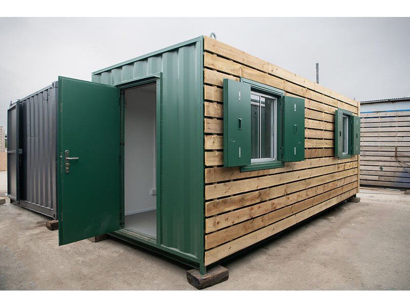 Shipping Container Conversions 20ft ModiBox[REG] partitioned office click to zoom image