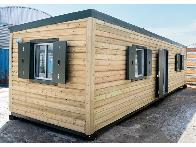 Shipping Container Conversions 35ft x 10ft extra office click to zoom image