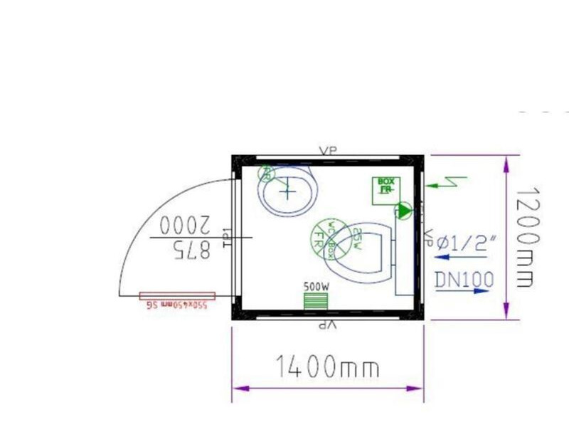 SHIPPING CONTAINERS 5ft toilet cabin CTX05 | | Toilet Blocks | New ...