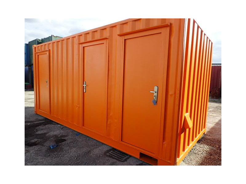 Shipping Container Conversions 18ft ply lined office and store click to zoom image