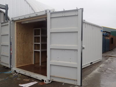 Shipping Container Conversions 20ft Sliding roof click to zoom image