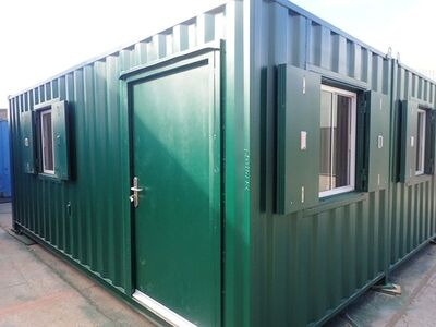 Shipping Container Conversions 24ft x 20ft garage CS74638, Case Studies, Garages