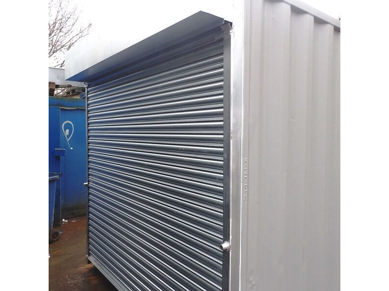 Shipping Container Conversions 16ft store with roller shutter click to zoom image