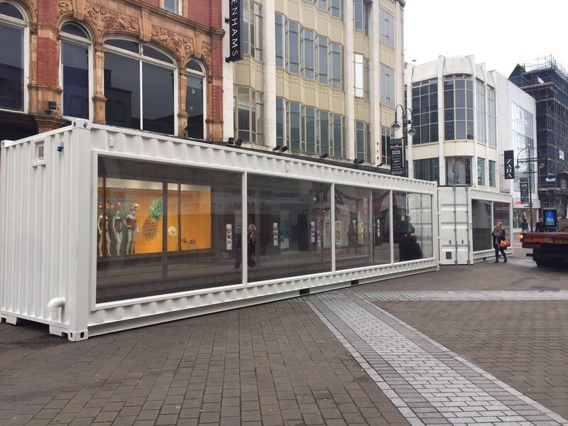 Shipping Container Conversions Container Pop Up Catwalk click to zoom image