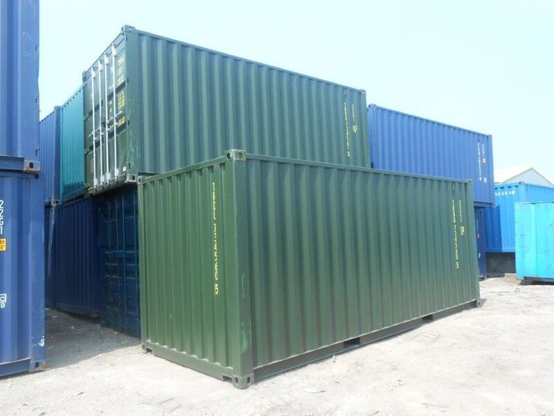 SHIPPING CONTAINERS 20ft ISO DV - Green 19188 click to zoom image