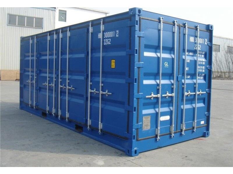 SHIPPING CONTAINERS 20ft Full Side Access Blue 66177 click to zoom image