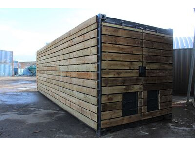 SHIPPING CONTAINERS 20ft once used cladded container - Classic Rustic CLO20