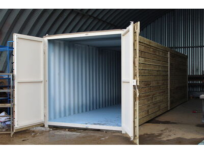 SHIPPING CONTAINERS 25ft once used cladded container - Classic Rustic CLO25 click to zoom image