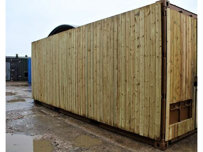 SHIPPING CONTAINERS 30ft once used cladded container - Seamless Shiplap CLO30