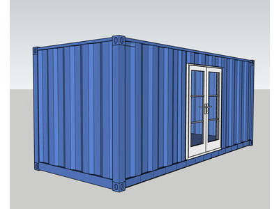 SHIPPING CONTAINERS 20ft GymBox - Once-Used