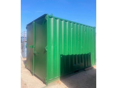 SHIPPING CONTAINERS 12ft S1doors, repainted Bottle Green - OFF132860