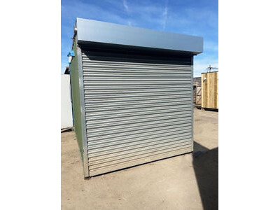 SHIPPING CONTAINERS Used 15ft Container with Personnel Door and Electric Roller Shutter Door - OFF46158 click to zoom image
