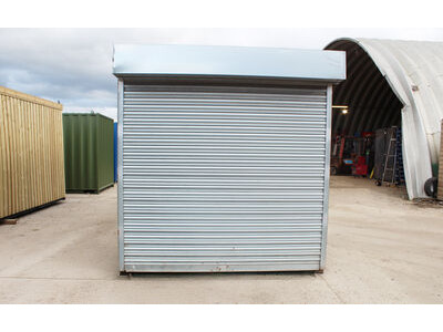 SHIPPING CONTAINERS Used 15ft Container with Personnel Door and Electric Roller Shutter Door - OFF46158 click to zoom image