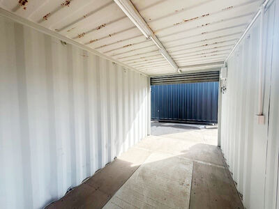 SHIPPING CONTAINERS Used 15ft Container with Personnel Door and Electric Roller Shutter Door - OFF46158 click to zoom image
