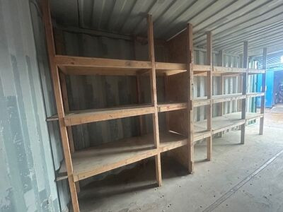 SHIPPING CONTAINERS Used 20ft with Electrics & Shelving - OFF137674 click to zoom image