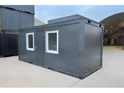 SHIPPING CONTAINERS New Build 20ft High Spec. Office in Grey - OFF135467 click to zoom image