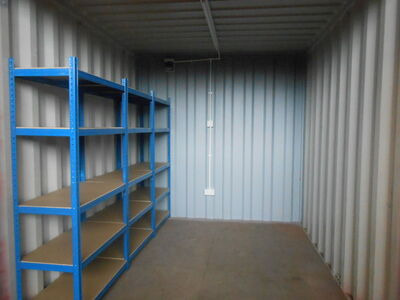 SHIPPING CONTAINERS 10ft with Shelving and Electrics click to zoom image