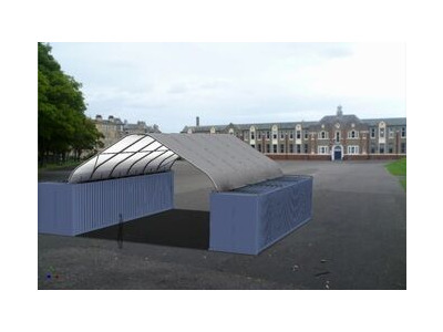 SHIPPING CONTAINERS 40ft Container Canopy click to zoom image