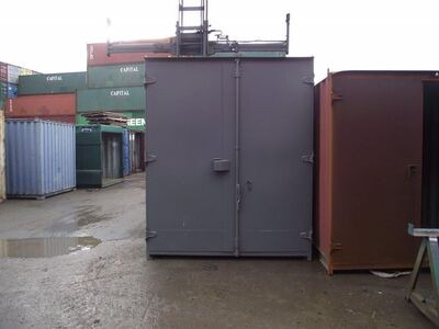 SHIPPING CONTAINERS 16ft High Cube S1 Doors click to zoom image