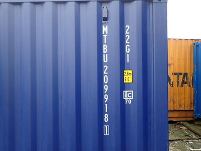 SHIPPING CONTAINERS 20ft ISO Blue 21516 click to zoom image