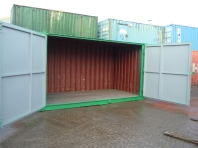 Shipping Container Conversions 16ft extra wide doors click to zoom image