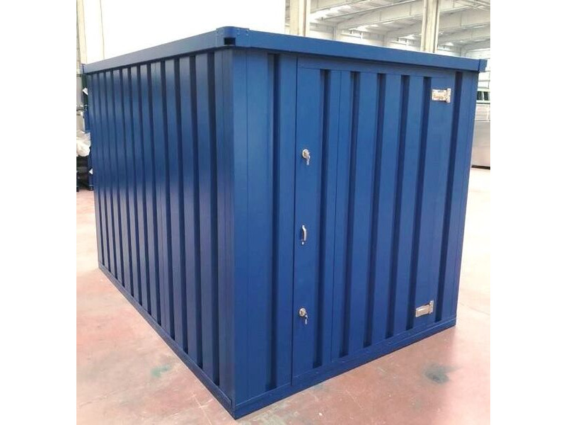 Flat Pack Shipping Containers 2m self assembly blue click to zoom image
