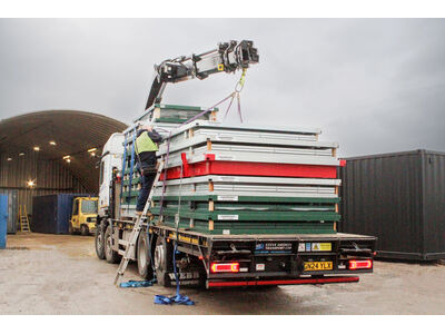 Flat Pack Shipping Containers 3m self assembly galvanised click to zoom image