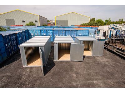 Flat Pack Shipping Containers 3m self assembly galvanised click to zoom image