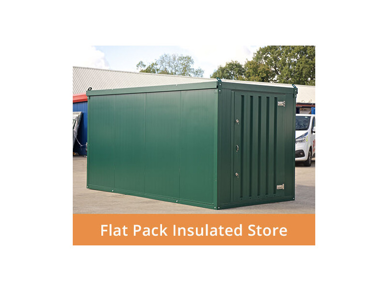 Flat Pack Shipping Containers 2m insulated store click to zoom image