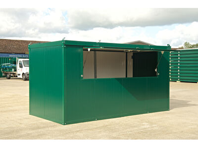 Flat Pack Shipping Containers 4m ExpandaKiosk click to zoom image