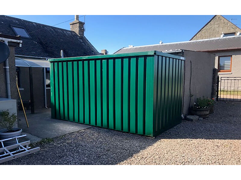 Flat Pack Shipping Containers 4m x 2.1m Expandastore - back garden delivery click to zoom image