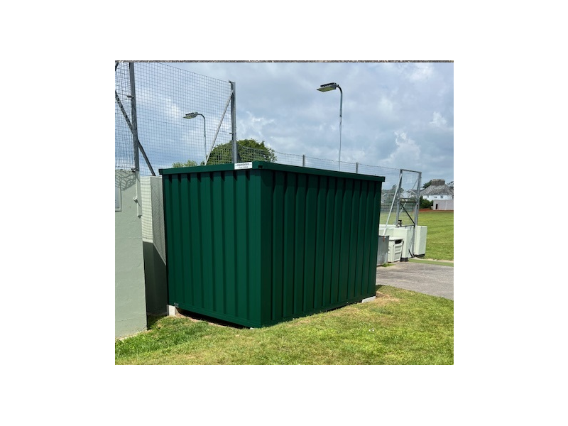 Flat Pack Shipping Containers 3m x 2.1m - Expandastore for sports fields click to zoom image