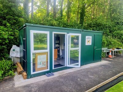 Flat Pack Shipping Containers 5.6m x 2.3m linked Expandakabin click to zoom image