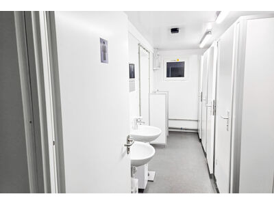 Flat Pack Shipping Containers 20ft x 56ft open plan welfare office click to zoom image