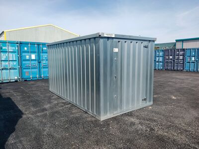 Flat Pack Shipping Containers 4m self assembly galvanised click to zoom image