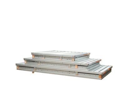 Flat Pack Shipping Containers 2m self assembly galvanised click to zoom image