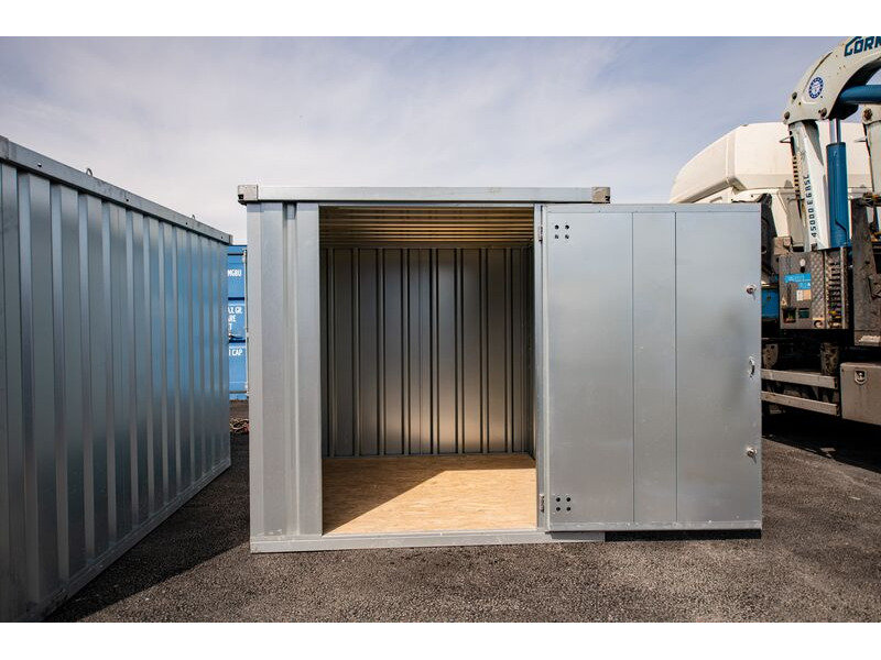 Flat Pack Shipping Containers 2m self assembly galvanised click to zoom image