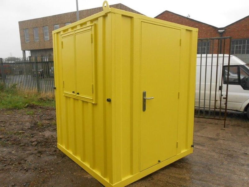 SHIPPING CONTAINERS 6ft x 6ft anti vandal Gatehouse click to zoom image