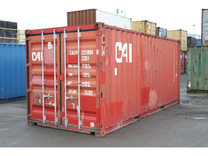 Second Hand 20ft Shipping Containers 20ft Container S2 Doors click to zoom image