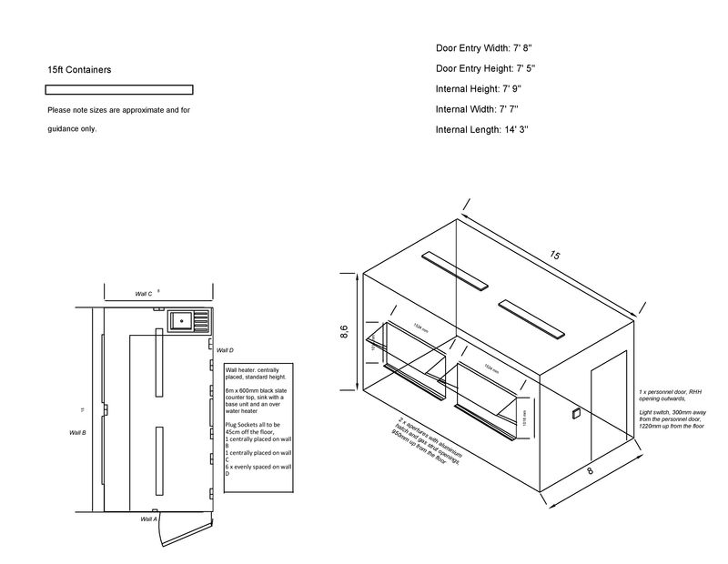 Shipping Container Conversions 15ft pop up cafe CS41461 | | Case ...