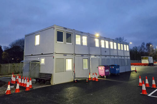 20ft x 56ft open plan welfare office - CS112525