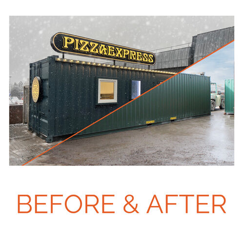 40ft container pizza express